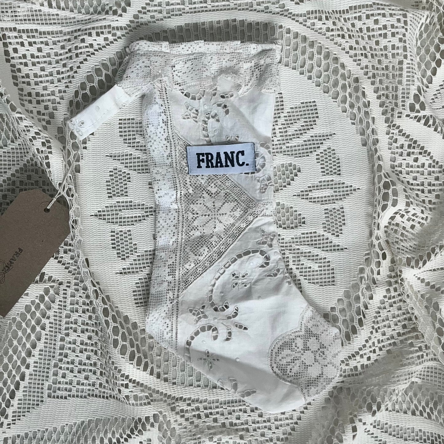 VINTAGE LACE CHRISTMAS STOCKING