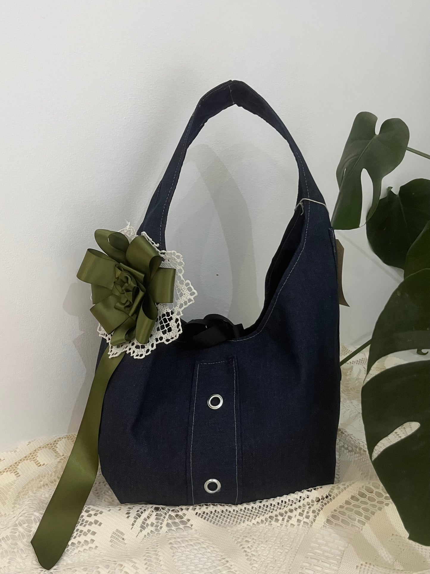 CROCHET RIBBON ROSETTE