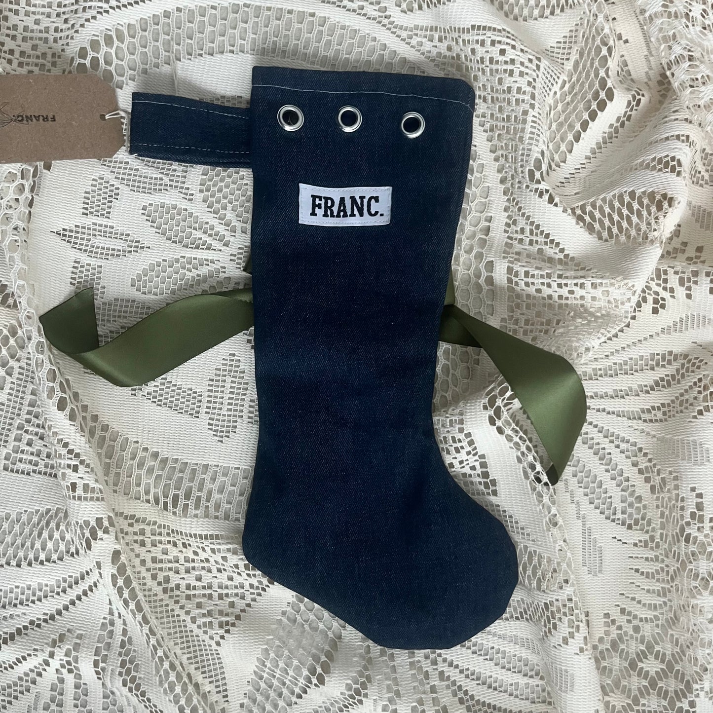 DENIM CHRISTMAS STOCKING