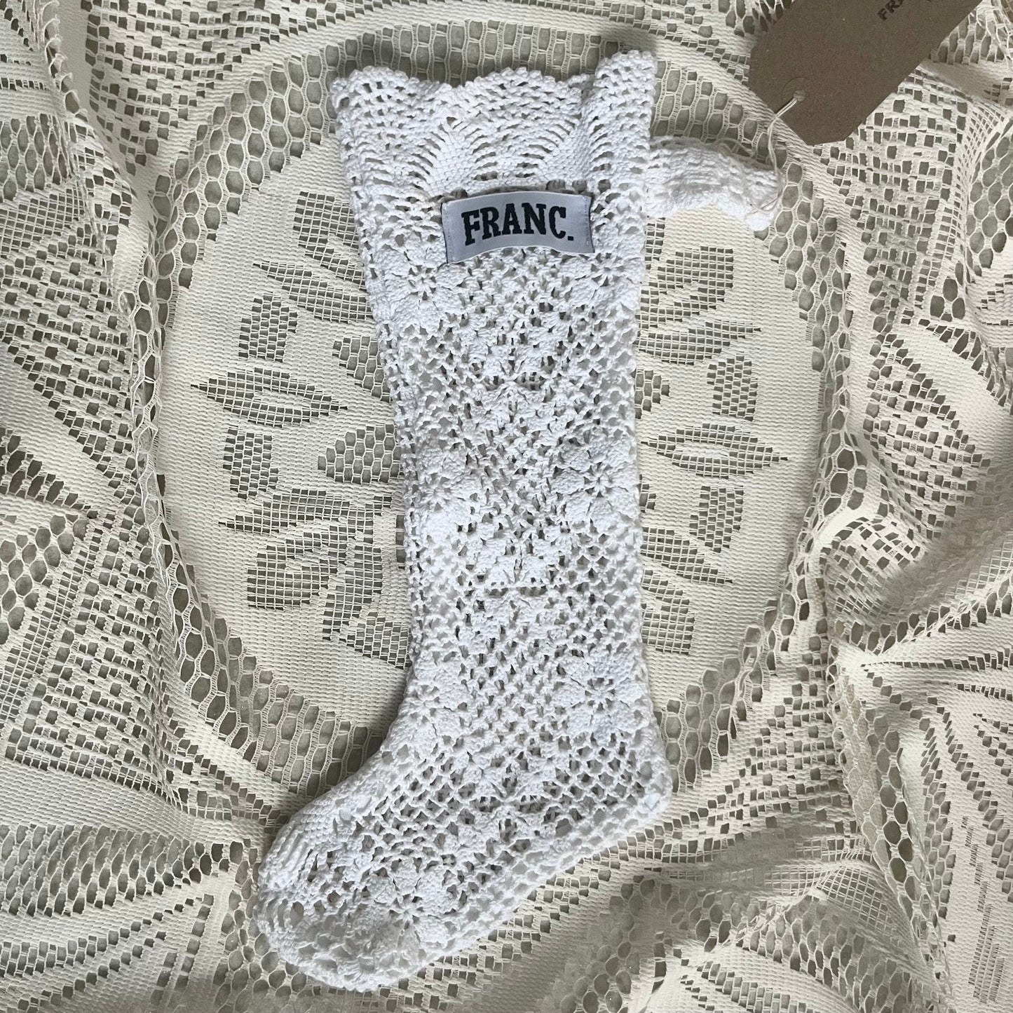 VINTAGE CROCHET CHRISTMAS STOCKING