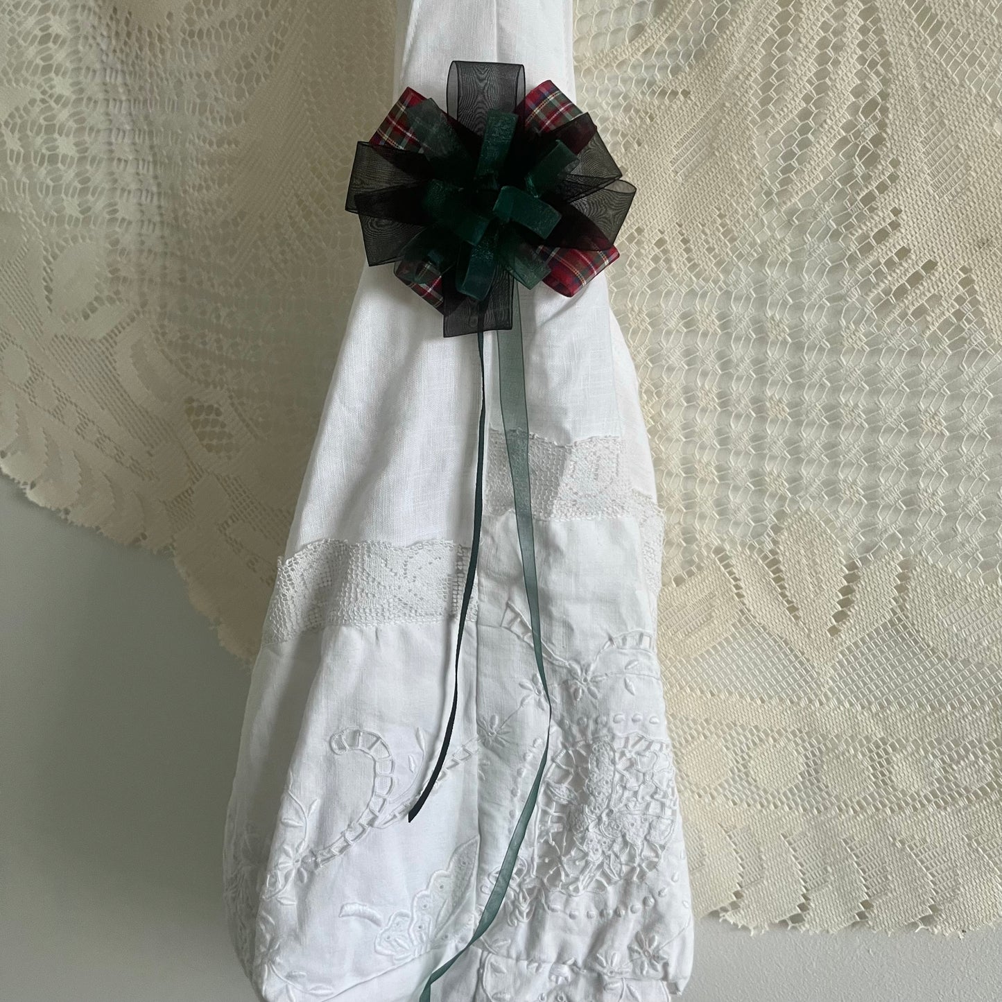 TARTAN RIBBON ROSETTE