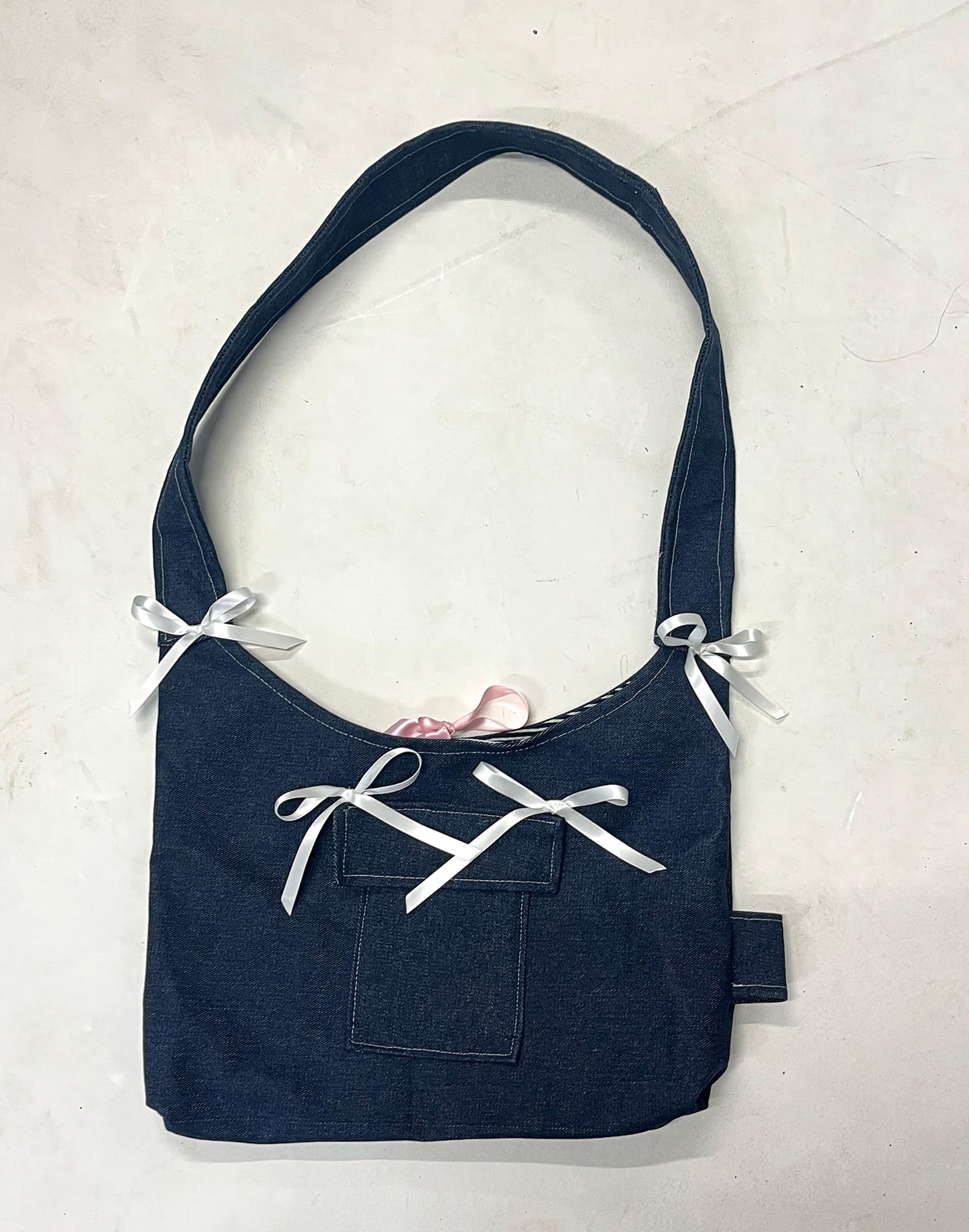DEADSTOCK INDIGO DENIM BAG #020