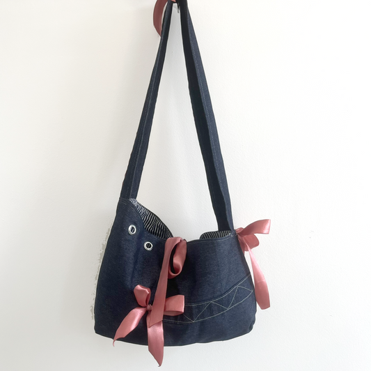 DEADSTOCK DENIM CROSS BODY BAG