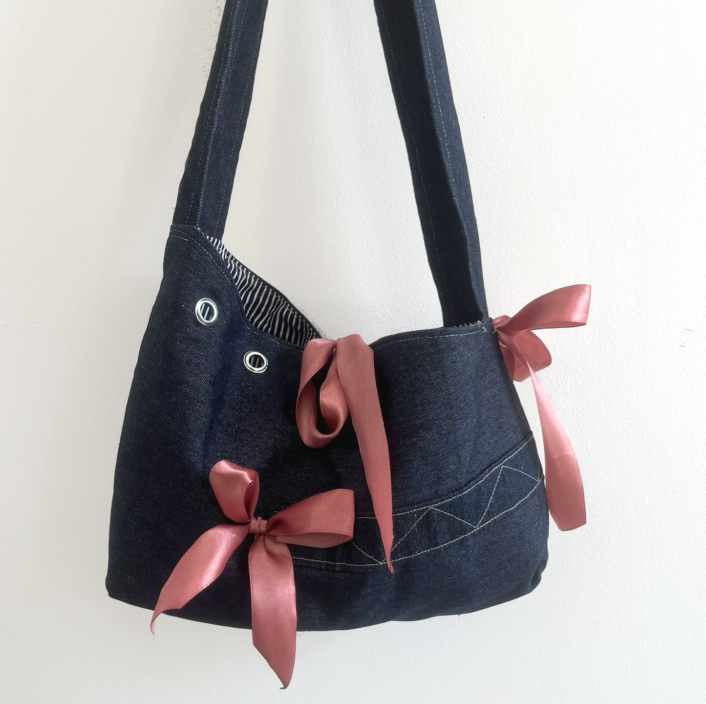 DEADSTOCK DENIM CROSS BODY BAG