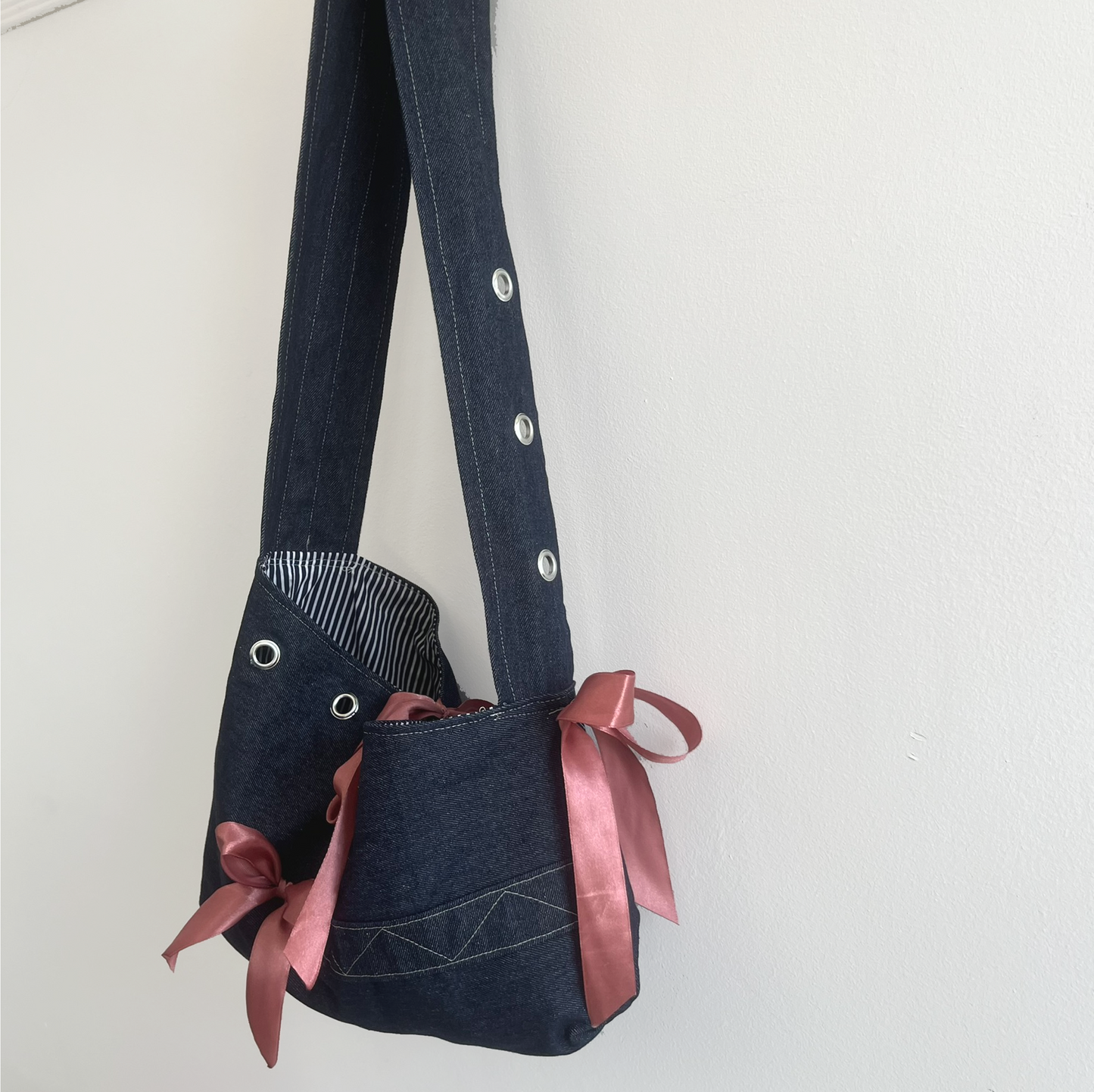 DEADSTOCK DENIM CROSS BODY BAG