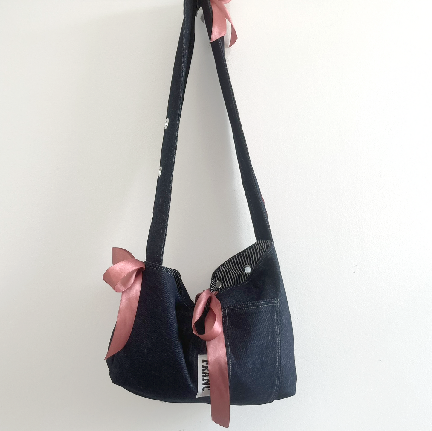 DEADSTOCK DENIM CROSS BODY BAG