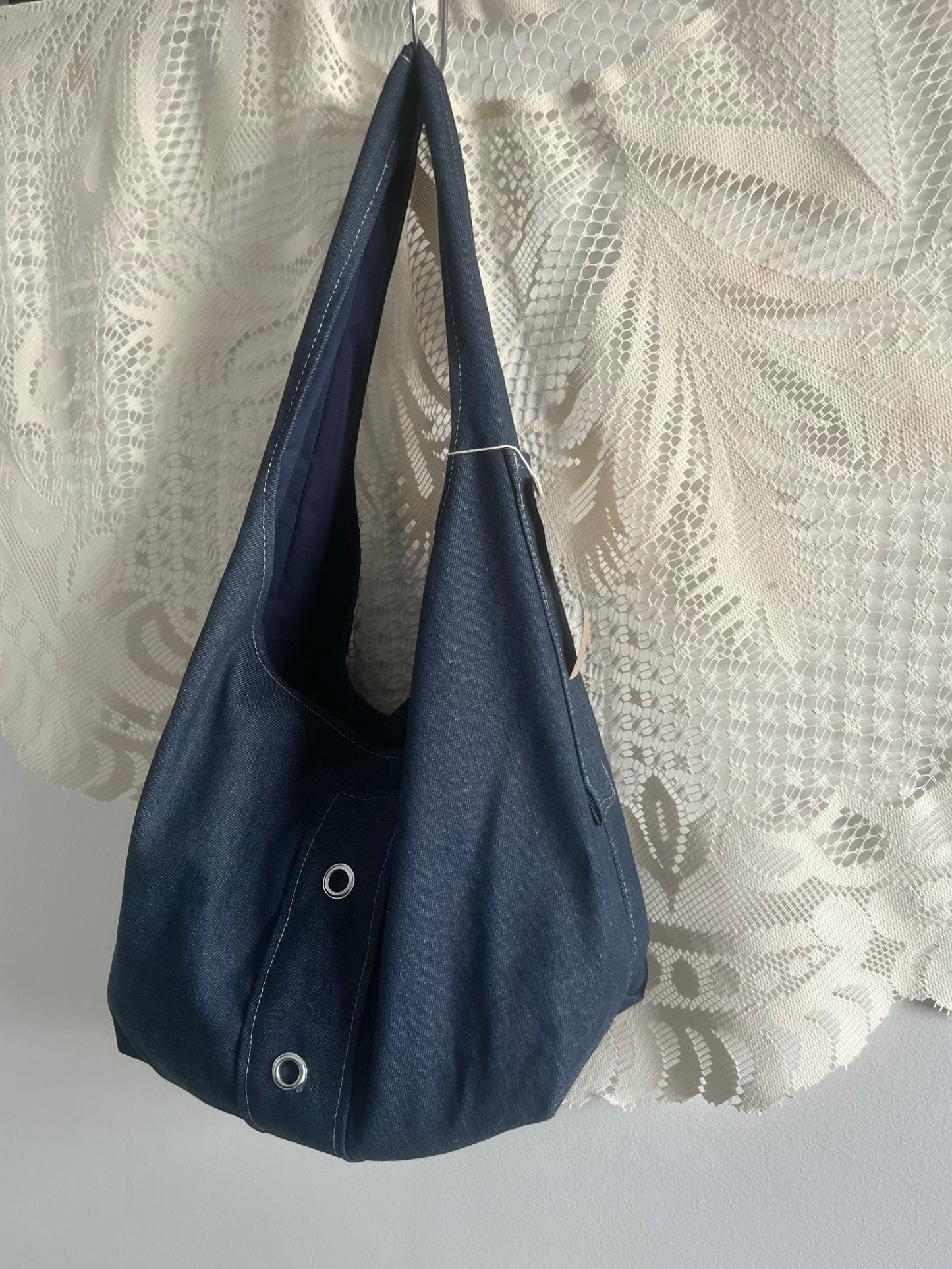 INDIGO DEADSTOCK DENIM SLING BAG