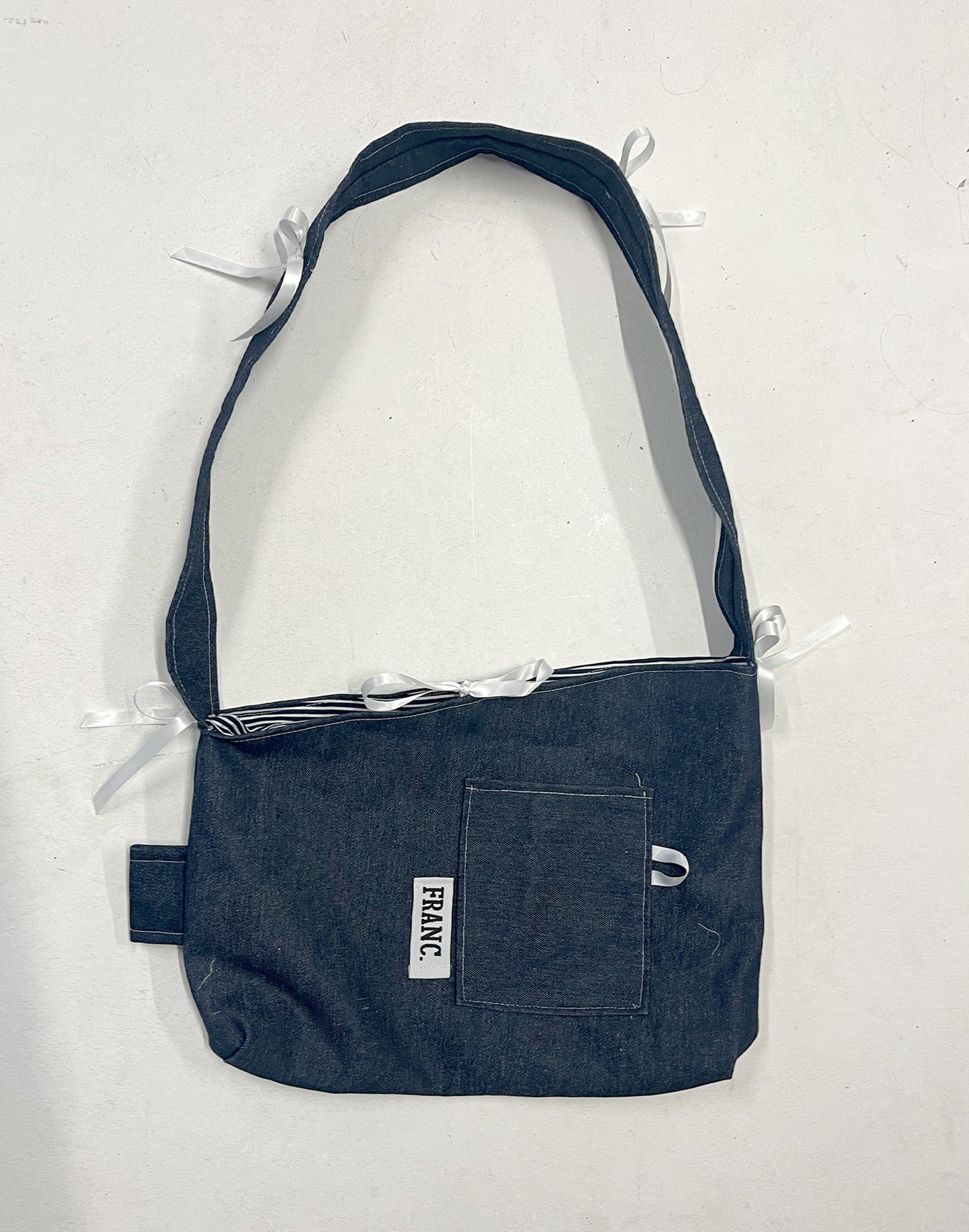 DEADSTOCK INDIGO DENIM BAG #025