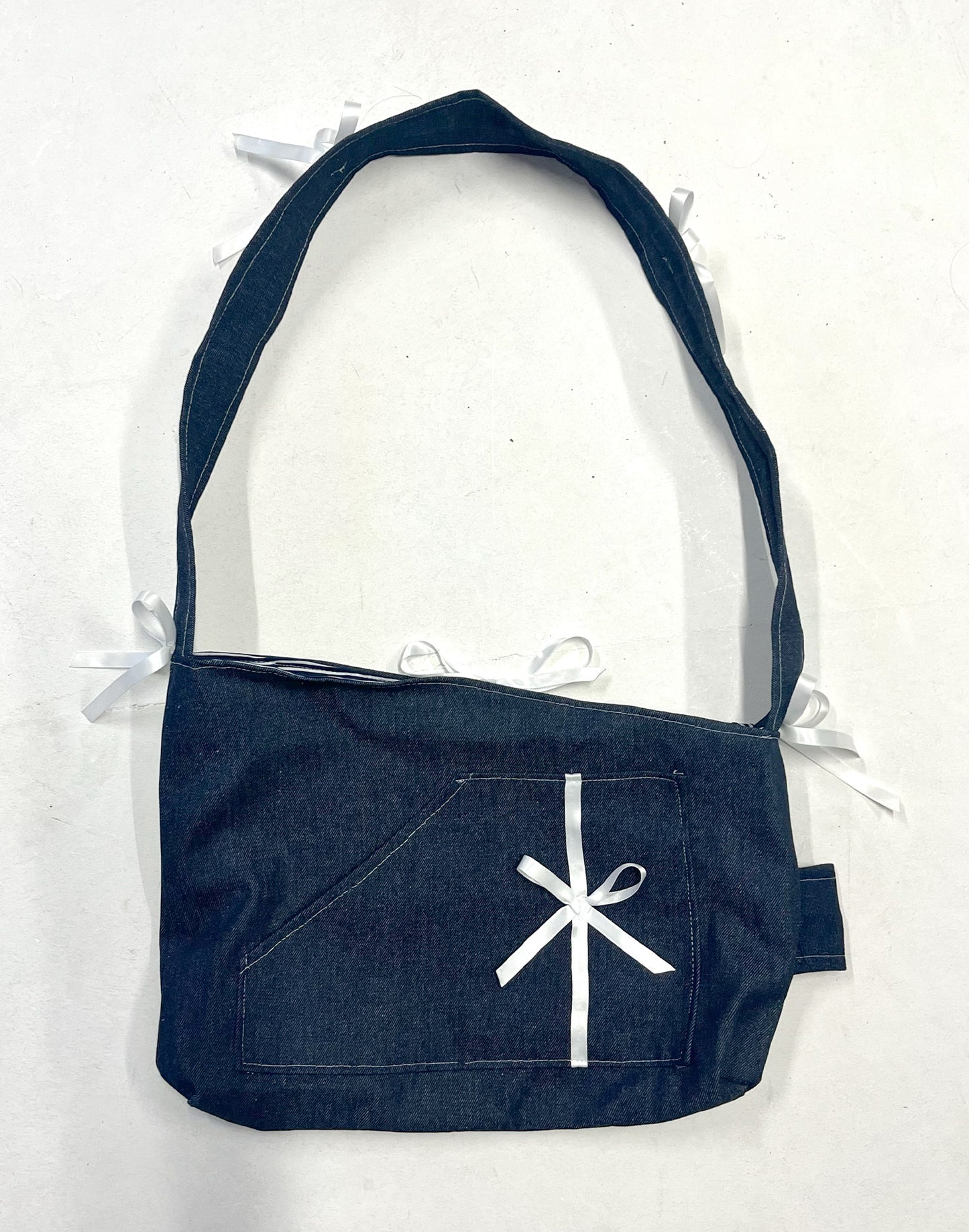 DEADSTOCK INDIGO DENIM BAG #025
