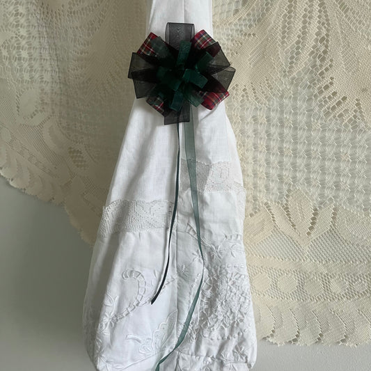 TARTAN RIBBON ROSETTE