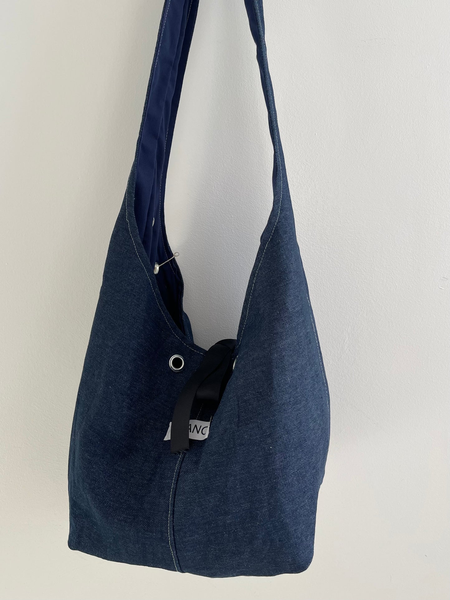 INDIGO DEADSTOCK DENIM SLING BAG