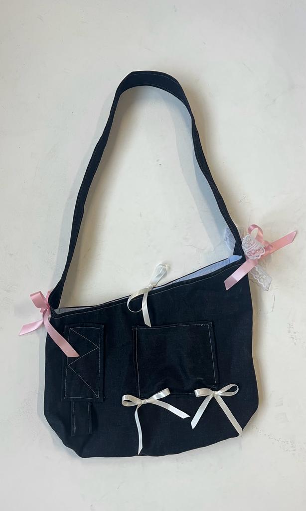 DEADSTOCK INDIGO DENIM BAG #018